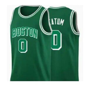Boston Celtics Jayson Tatum #0 Basketball Jersey Stitched Green Men's